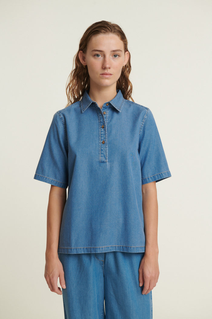 Basic Apparel Bine Polo Shirt Skjorter 038 Light Blue